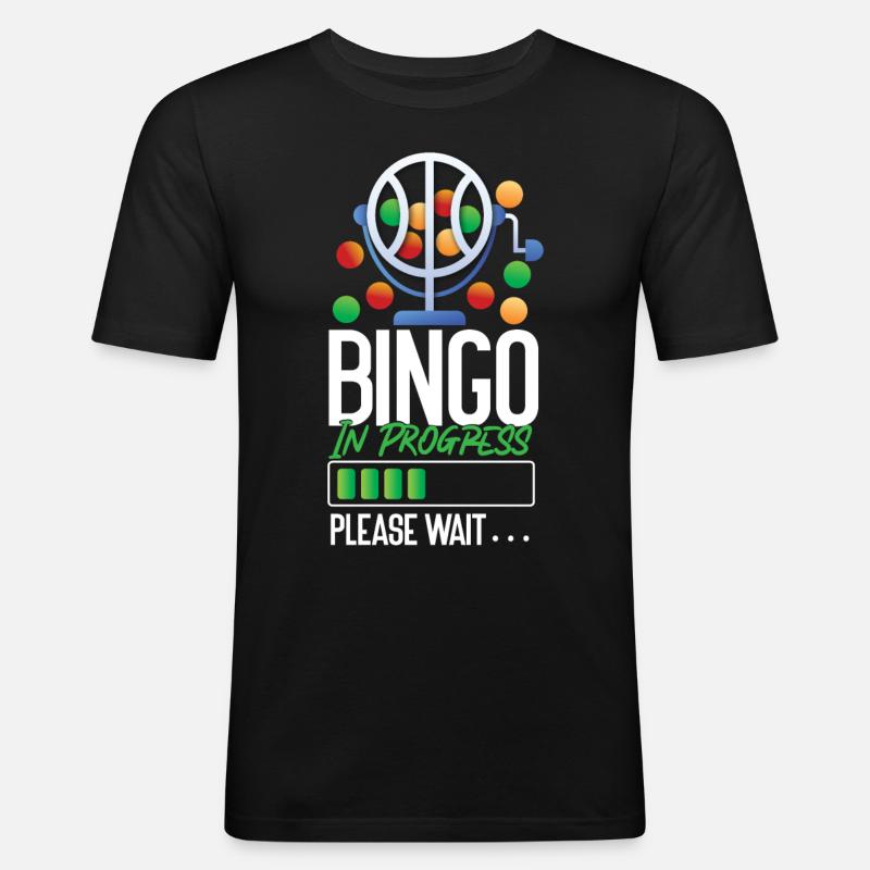 Bingo Player Bingo In Progress - Men's Slim Fit T-Shirt - black
