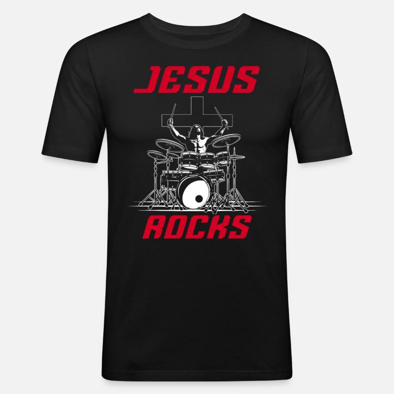 Drums Drummers Drummers - Men's Slim Fit T-Shirt - black