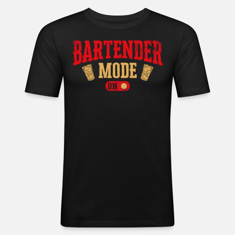 Bartender Mixologist Bartender - Men's Slim Fit T-Shirt - black