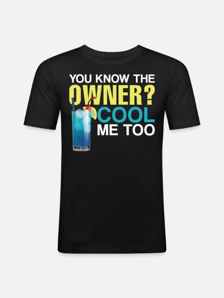 Bartender Mixologist You Know The - Men's Slim Fit T-Shirt - black