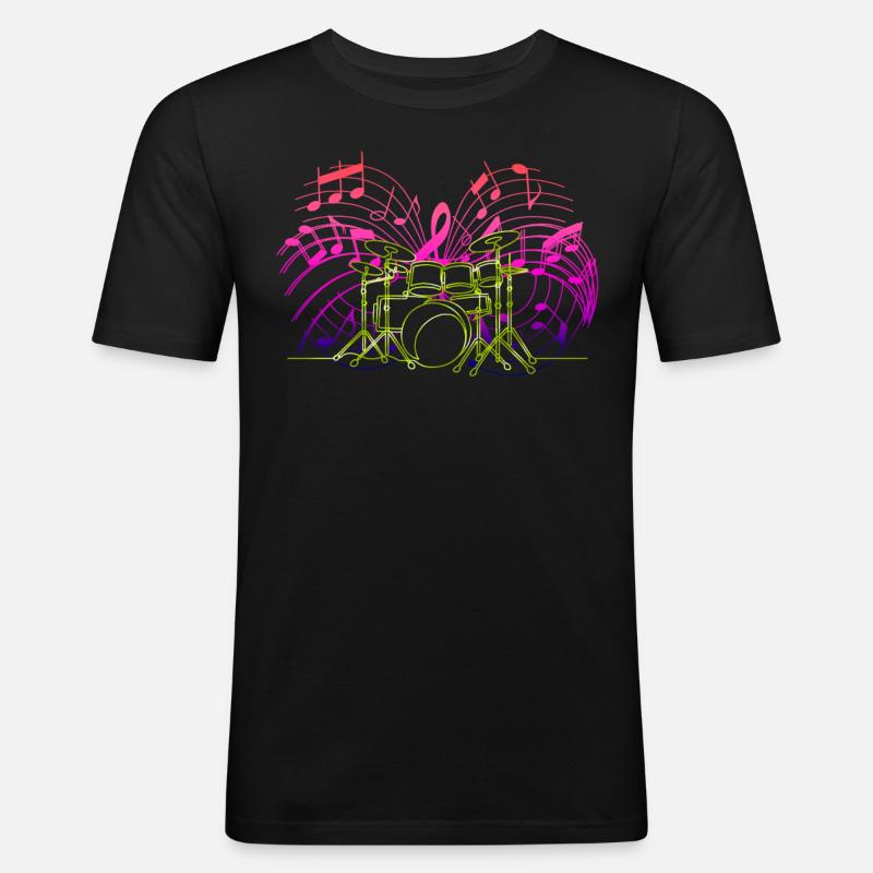 Drums Drummers Drummers - Men's Slim Fit T-Shirt - black
