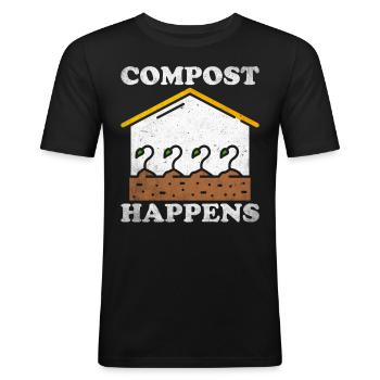 Soil Scientist Agricultural Scientist - Men's Slim Fit T-Shirt - black - Front - Nik (191cm)