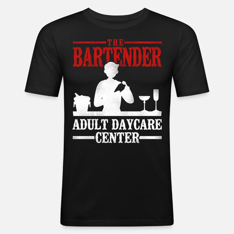 Bartender Mixologist The Bartender - Men's Slim Fit T-Shirt - black