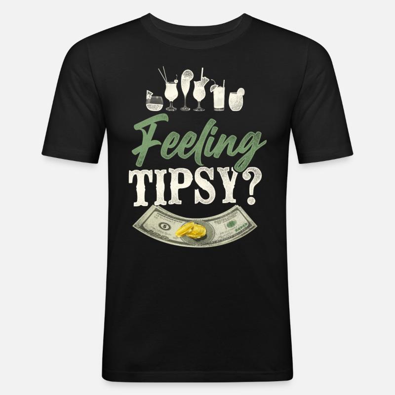 Bartender Mixologist Feeling - Männer Slim Fit T-Shirt - Schwarz