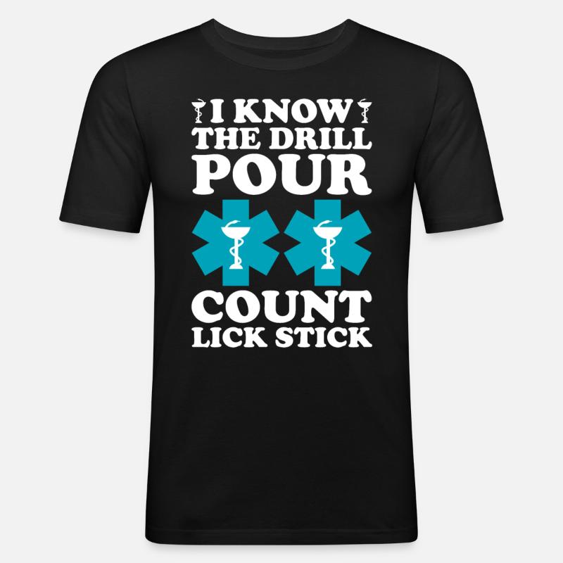 Pharmaceutical Assistant Pharmacy Technician - Men's Slim Fit T-Shirt - black