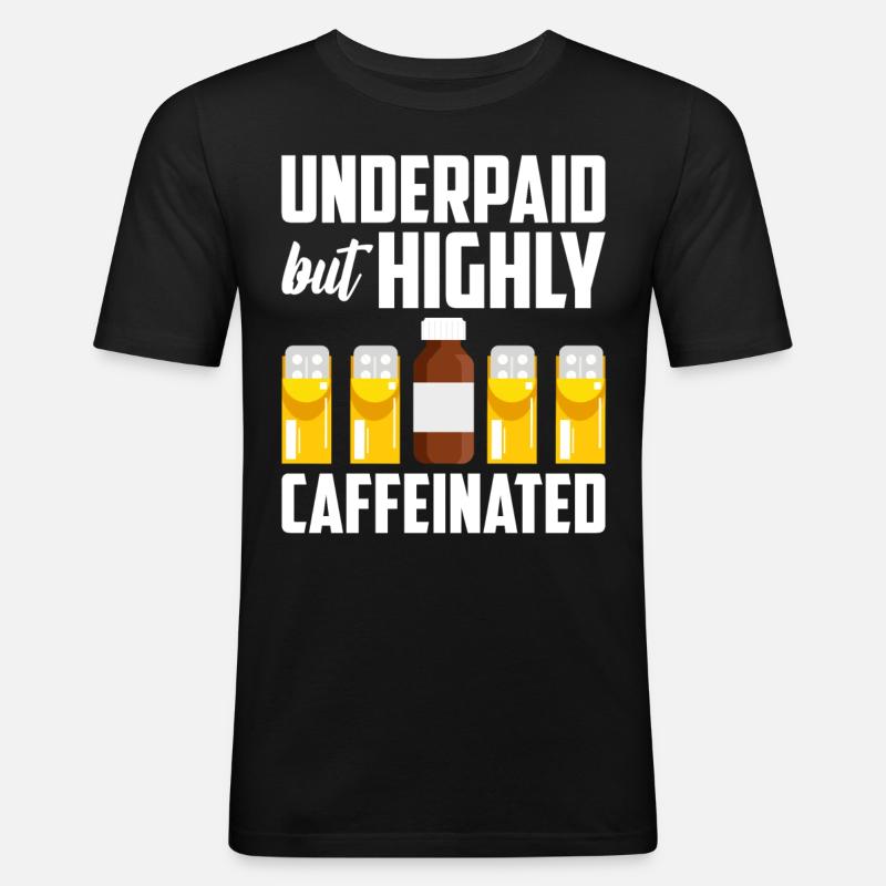 Pharmaceutical Assistant Pharmacy Technician - Men's Slim Fit T-Shirt - black