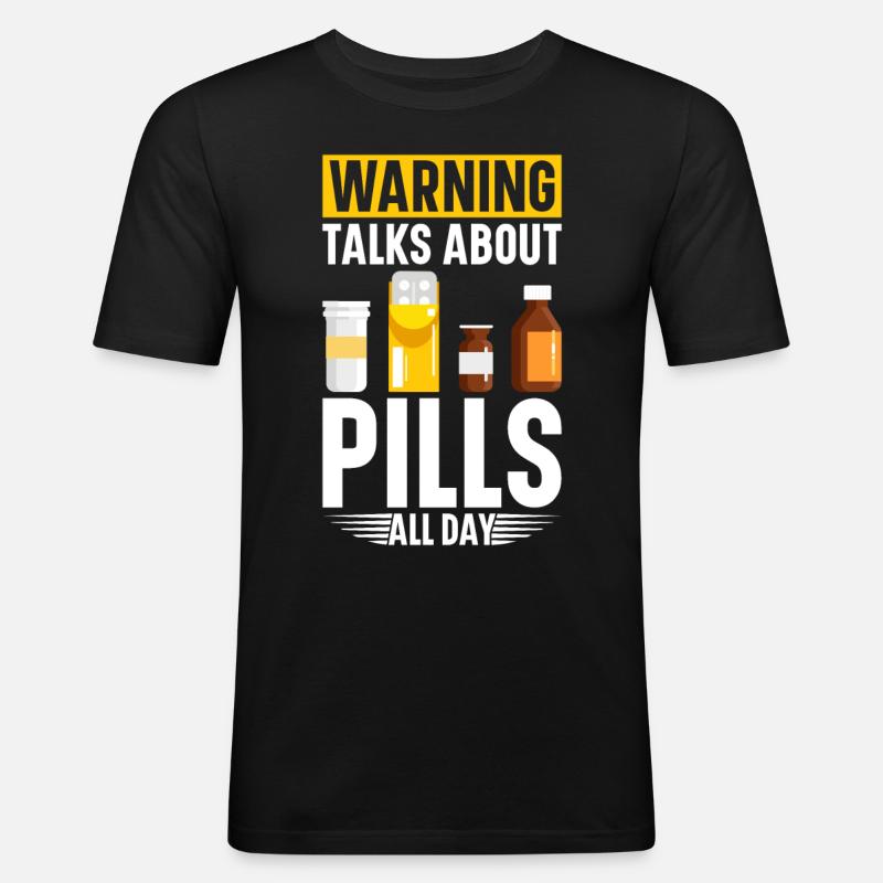 Pharmaceutical Assistant Pharmacy Tech - Men's Slim Fit T-Shirt - black