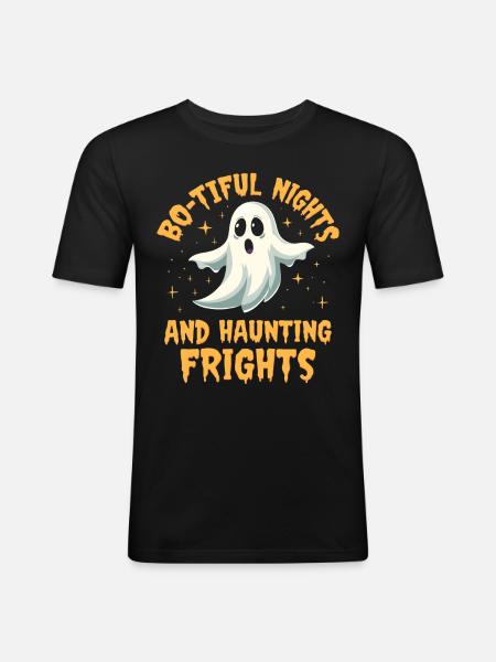 Halloween Ghost Ghost - Men's Slim Fit T-Shirt - black