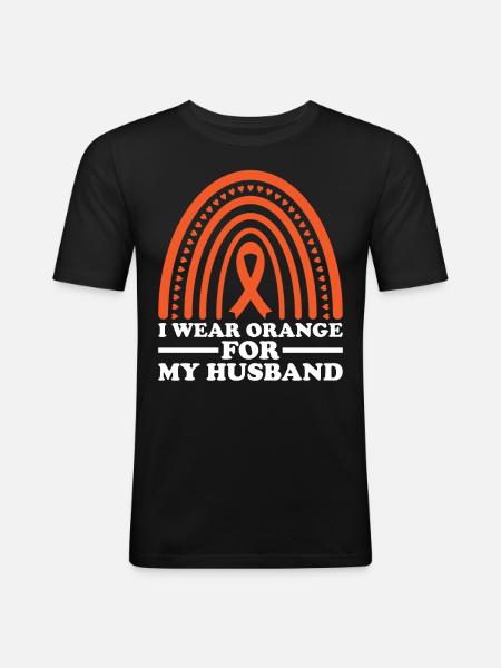 schwLeukämie Bewusstsein Blutkrebs Bekämpfung - Männer Slim Fit T-Shirt - Schwarz