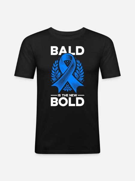 Alopecia Areata Bewusstsein Haarausfall - Männer Slim Fit T-Shirt - Schwarz