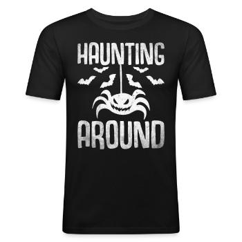 Halloween Costume - Men's Slim Fit T-Shirt - black - Front - Nik (191cm)