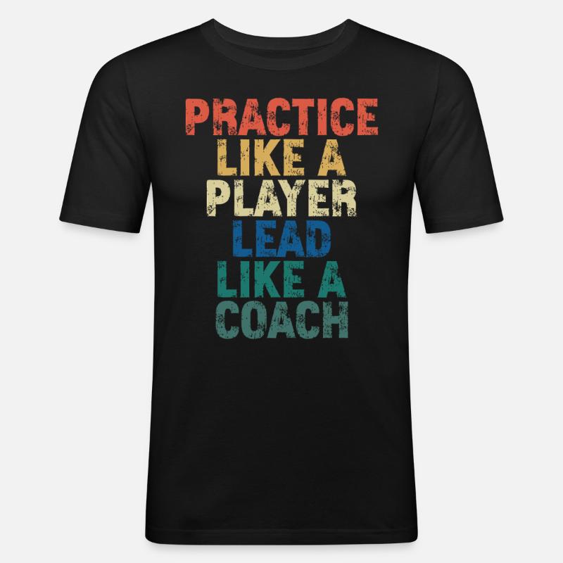 Trainer Geschenke Coach Geschenkidee - Männer Slim Fit T-Shirt - Schwarz