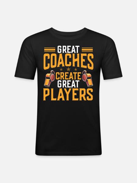 Trainer Geschenke Coach Geschenkidee - Männer Slim Fit T-Shirt - Schwarz