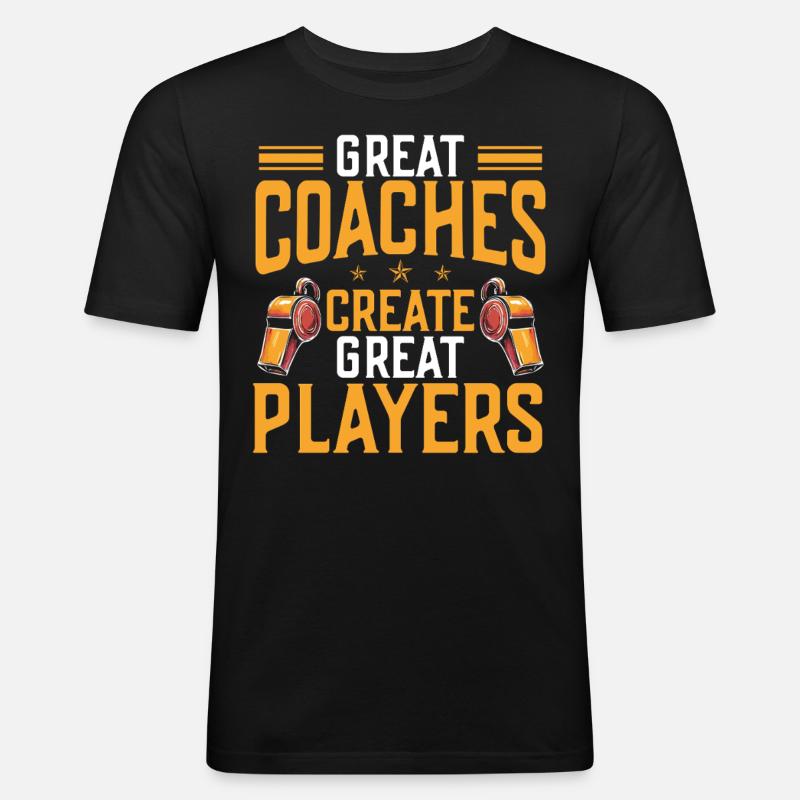 Trainer Geschenke Coach Geschenkidee - Männer Slim Fit T-Shirt - Schwarz