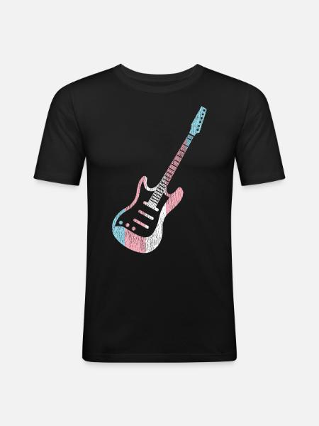 Transgender Trans LGBT Pride - Männer Slim Fit T-Shirt - Schwarz