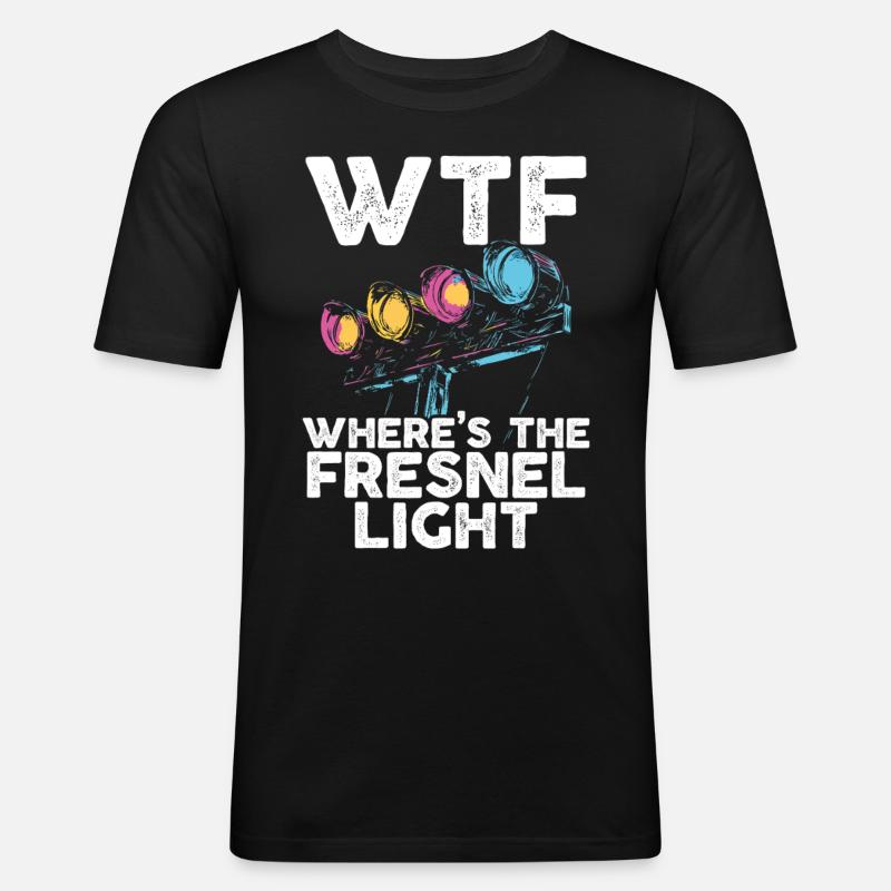 Lichttechniker Beleuchtungstechniker Lichttechnik - Männer Slim Fit T-Shirt - Schwarz