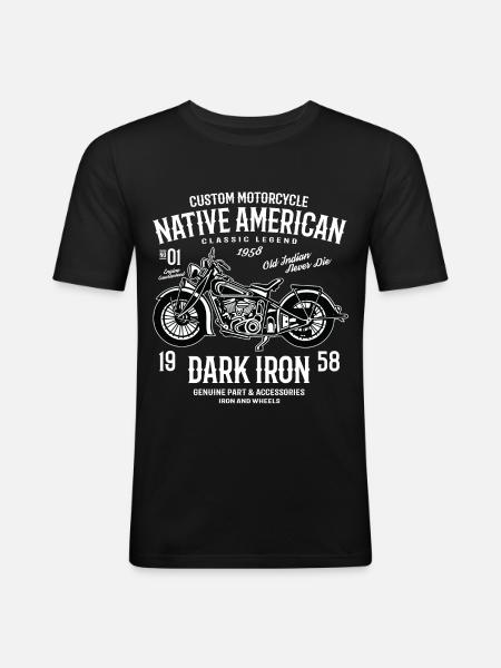 Dark Iron 2 - Men's Slim Fit T-Shirt - black