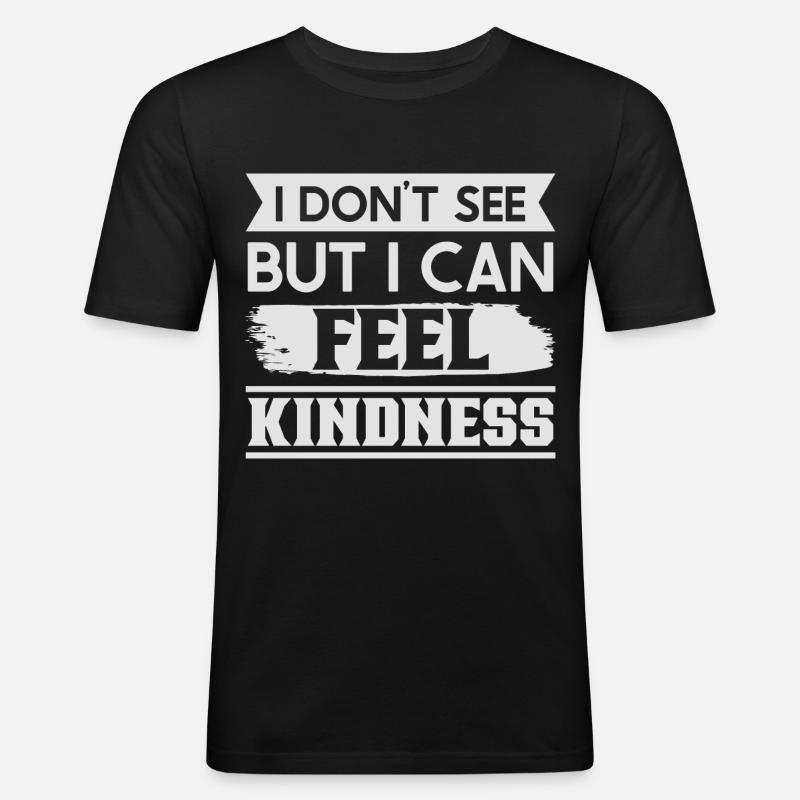 Blindheitsbewusstsein Gesetzlich Blind - Männer Slim Fit T-Shirt - Schwarz