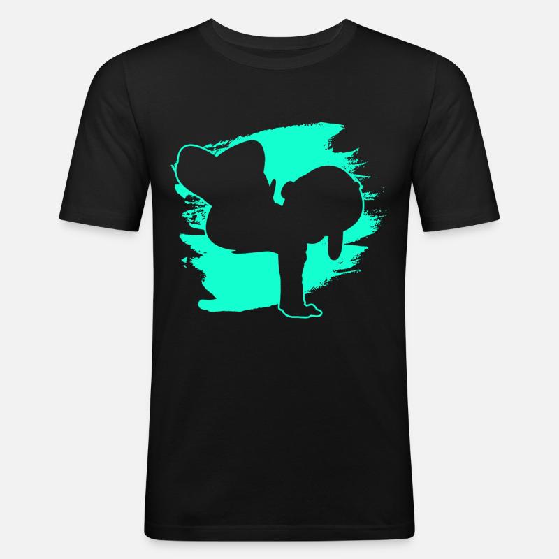Breakdancer Breakdancing Junge - Männer Slim Fit T-Shirt - Schwarz