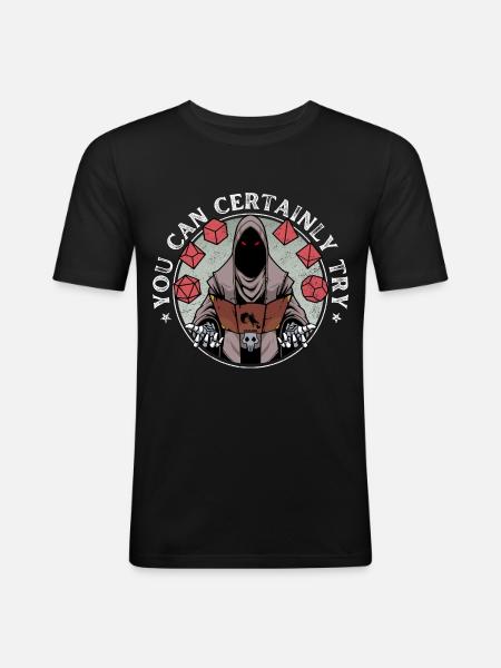 Dragons you can certainly try DM mystique - Men's Slim Fit T-Shirt - black