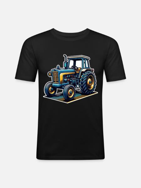 Tractor - Men's Slim Fit T-Shirt - black