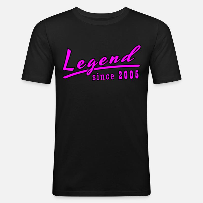 Legend Since 2005 - Männer Slim Fit T-Shirt - Schwarz