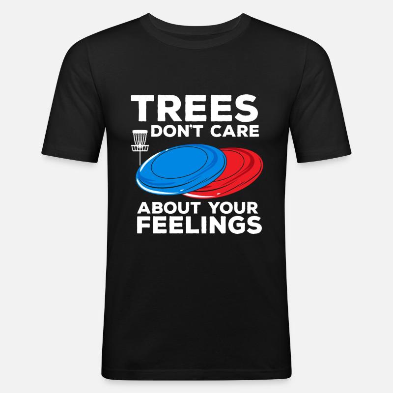 Disc Golf Disc-Golf - Männer Slim Fit T-Shirt - Schwarz