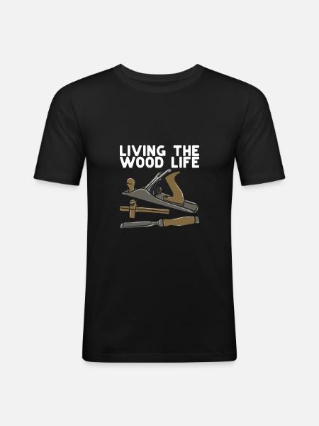 Woodworker Woodworking - Men's Slim Fit T-Shirt - black