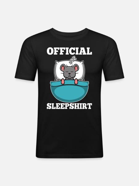 Official sleepshirt mouse - Men's Slim Fit T-Shirt - black