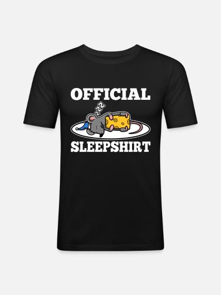 Official sleepshirt mouse - Men's Slim Fit T-Shirt - black