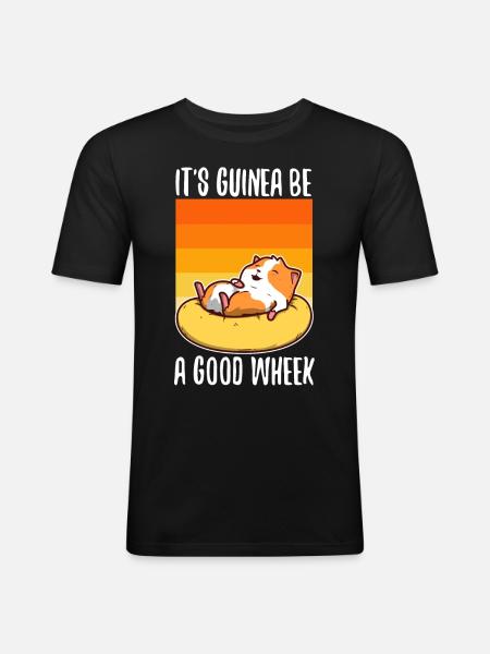 Guinicorn - Männer Slim Fit T-Shirt - Schwarz