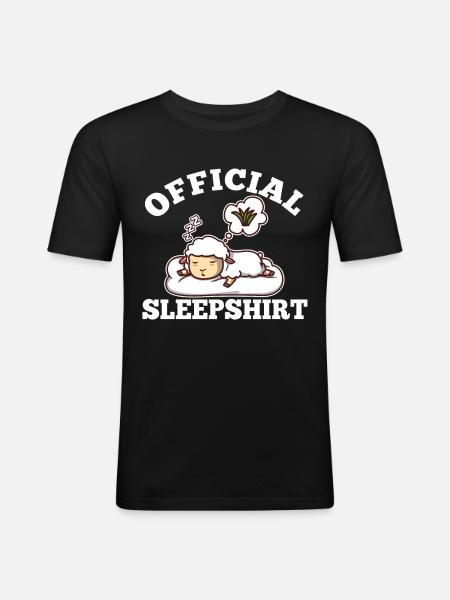 Official sleepshirt Sheep - Men's Slim Fit T-Shirt - black