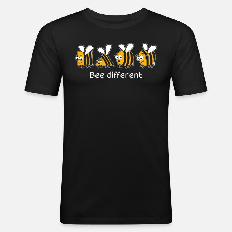 Bee Different Bees - Men's Slim Fit T-Shirt - black