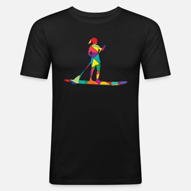 Stand Up Paddle Polygon SUP - T-shirt près du corps Homme - noir
