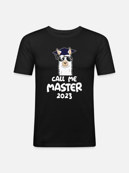 Call me Master 2023 - Men's Slim Fit T-Shirt - black