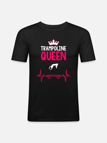 Trampolines Queen - T-shirt près du corps Homme - noir
