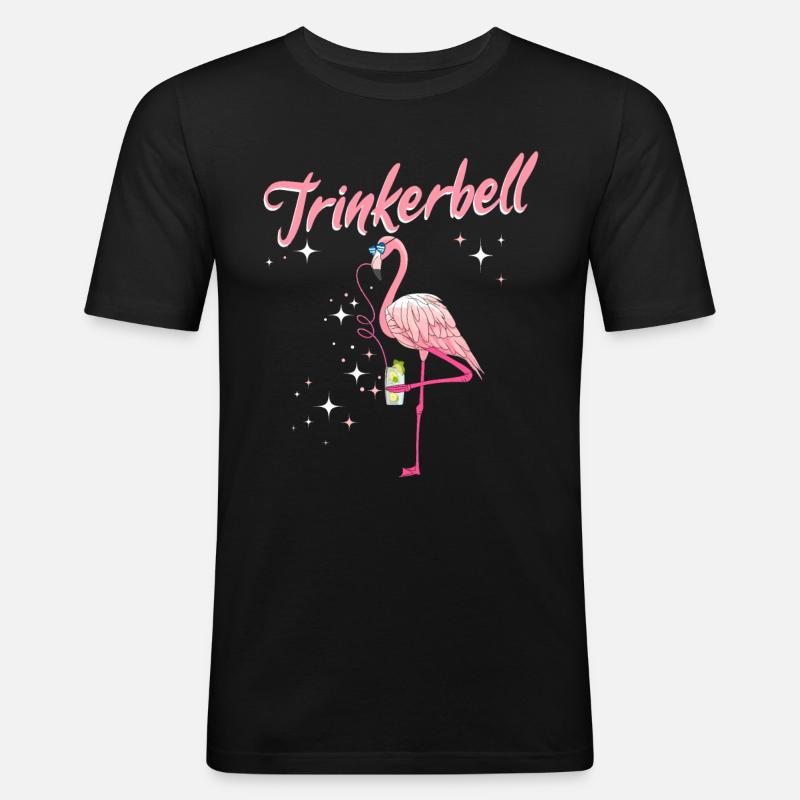 Trinkerbell - Männer Slim Fit T-Shirt - Schwarz