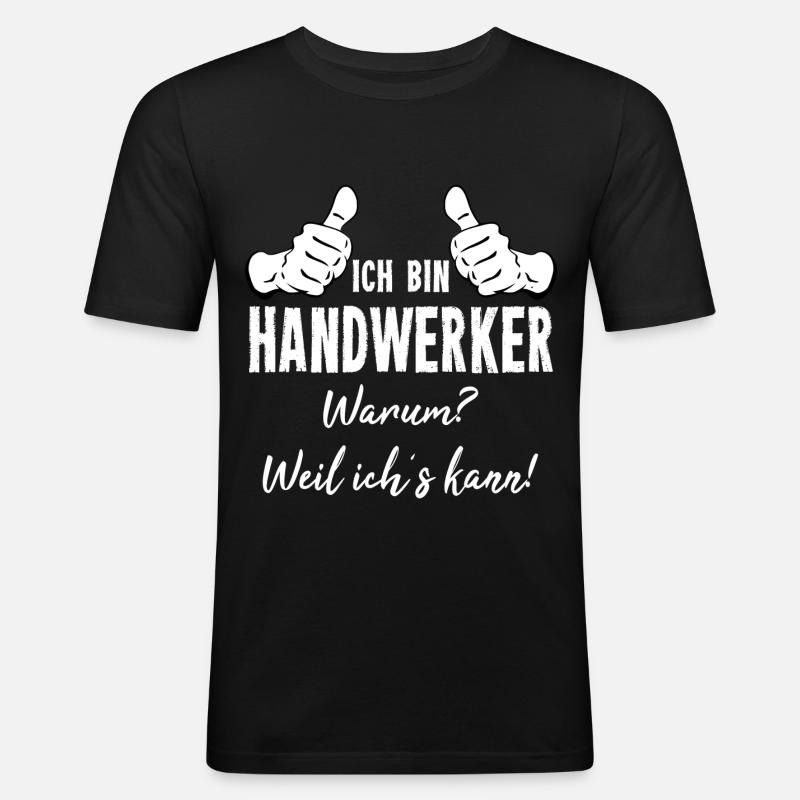 Berufe - Männer Slim Fit T-Shirt - Schwarz