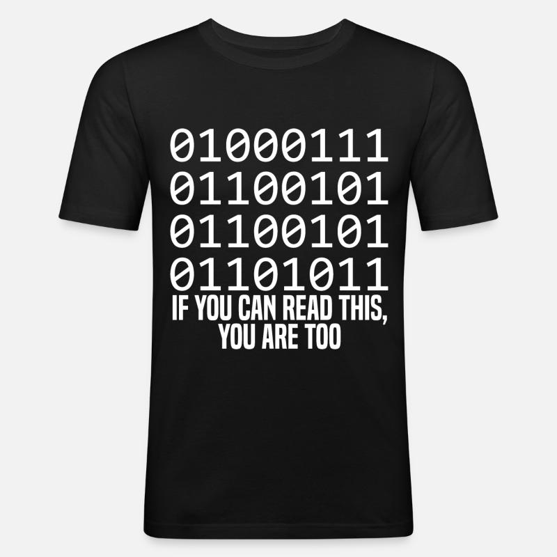 Programmierer Coder Software Entwickler - Männer Slim Fit T-Shirt - Schwarz