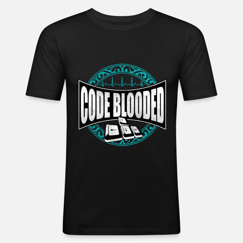 Programmierer - Männer Slim Fit T-Shirt - Schwarz