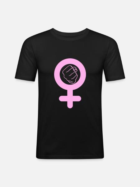 signe femme - T-shirt près du corps Homme - noir