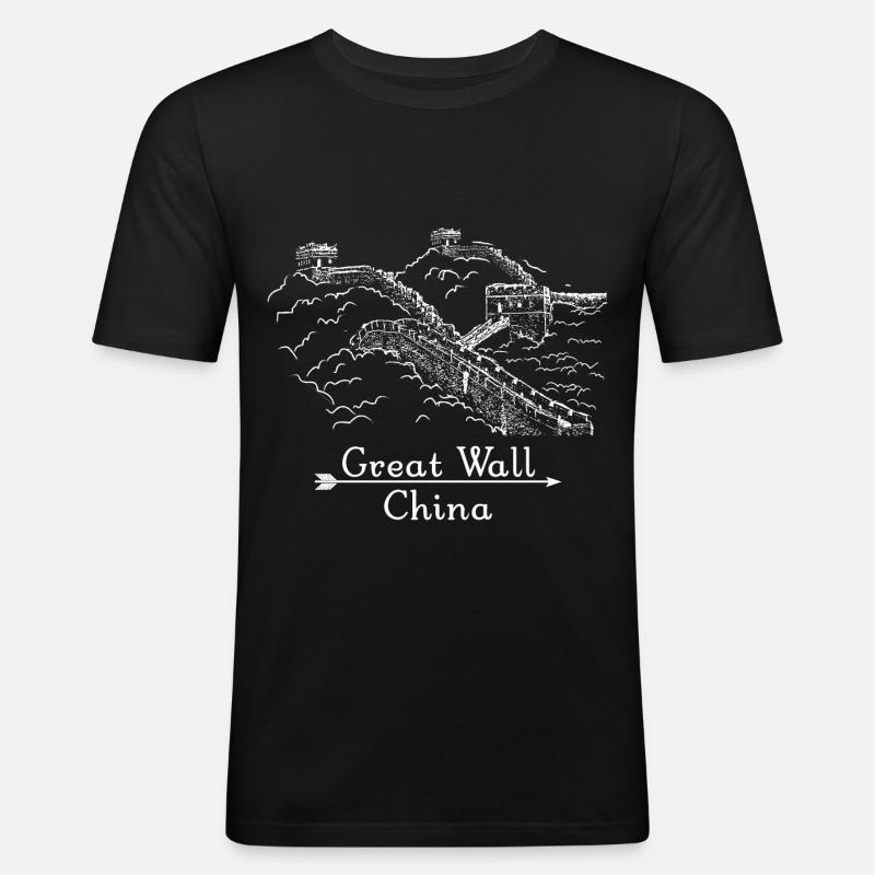 Programmering CSS Web kinesiske Mur Kina Gre - Herre Slim Fit T-Shirt - sort