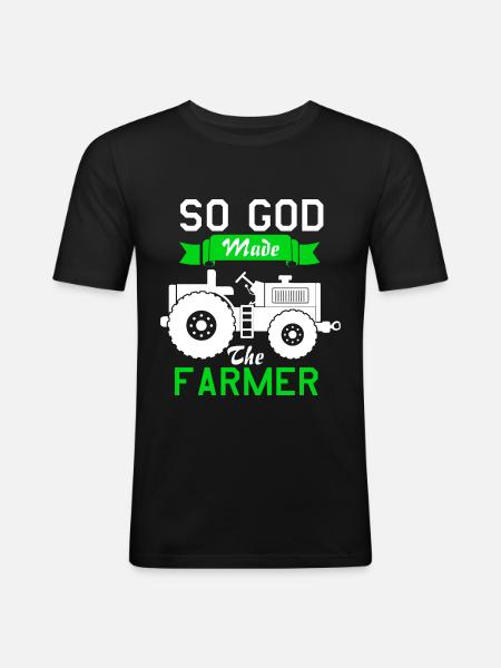 God Farmer - Men's Slim Fit T-Shirt - black