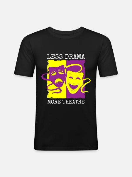 Actor Rehearsal Curtain - Men's Slim Fit T-Shirt - black