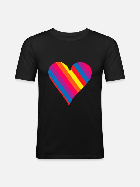 Fierté gai - T-shirt près du corps Homme - noir