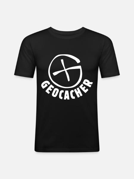 Geocacher - Men's Slim Fit T-Shirt - black