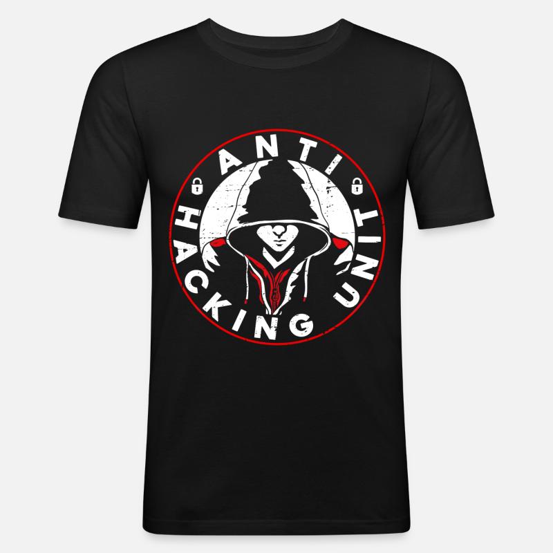 Programmierer Coder Software Entwickler - Männer Slim Fit T-Shirt - Schwarz