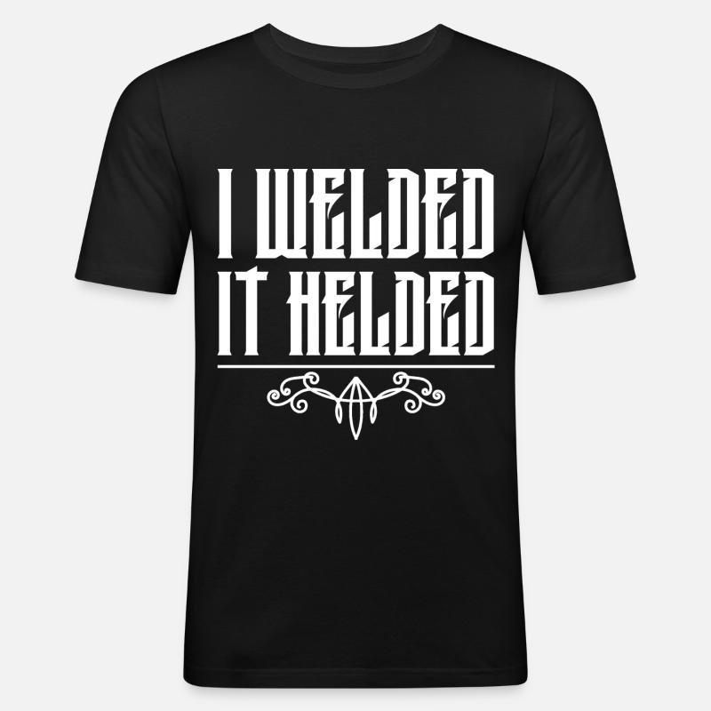 Welding Welding Welding Welding - Men's Slim Fit T-Shirt - black