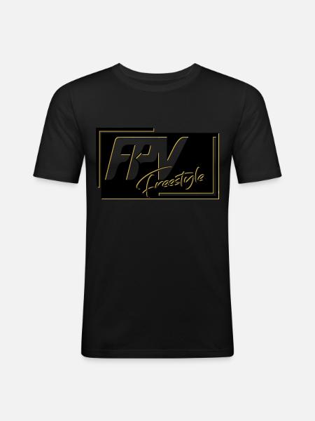 Drone - T-shirt près du corps Homme - noir