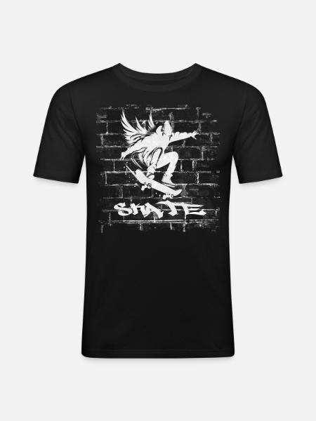 Skate - Men's Slim Fit T-Shirt - black